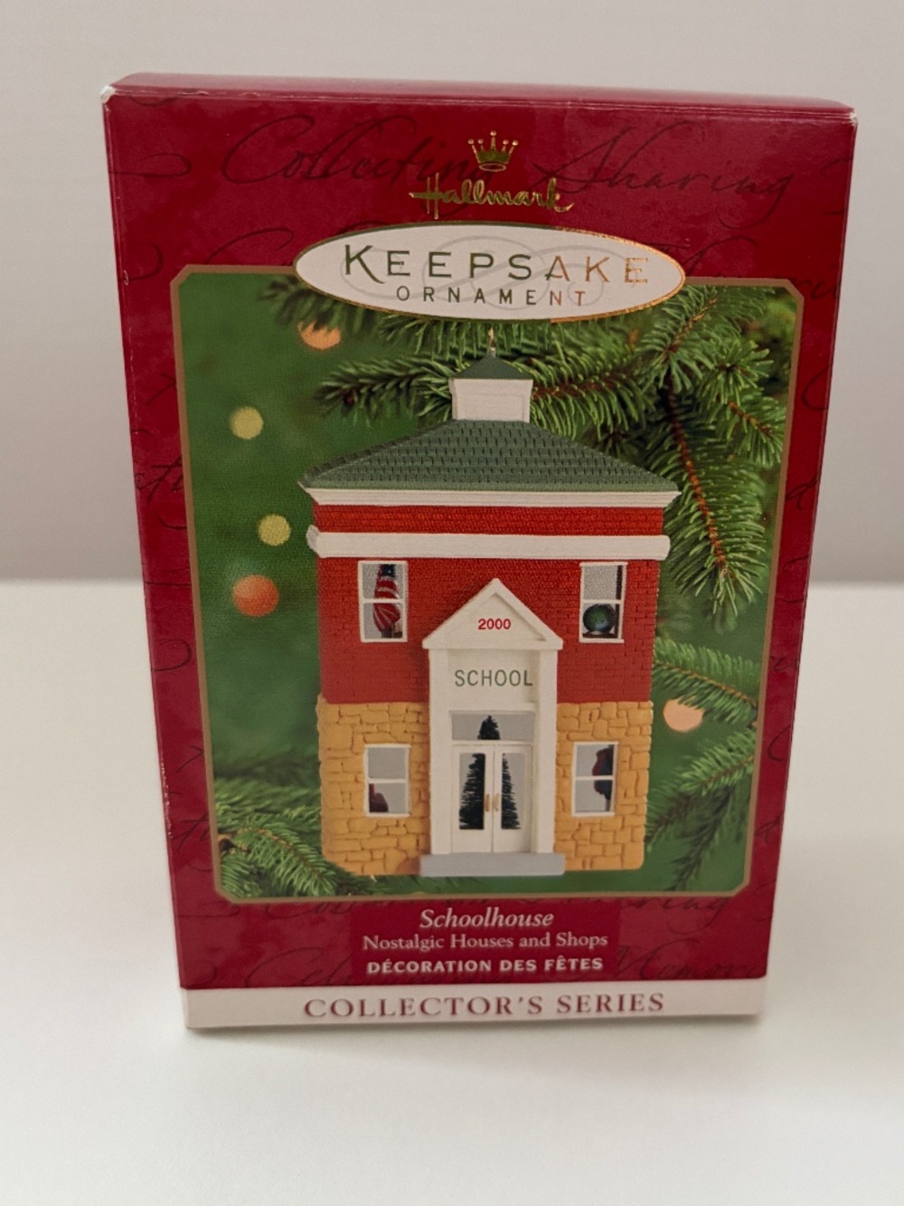 Hallmark Ornaments Nostalgic Houses & Shops 2000 Schoolhouse